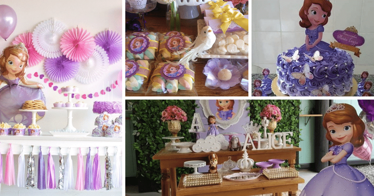 Bolo da Princesa Sofia: 74 modelos para criar uma decoração de realeza -  Artesanato Passo a Passo!