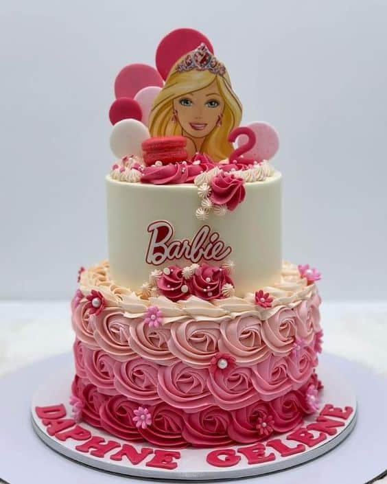 Ideias decoracao de festa barbie bolos 1