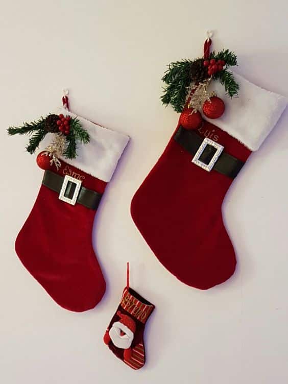 Ideias decorar meias de natal 1
