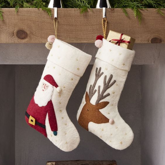 Ideias decorar meias de natal 5