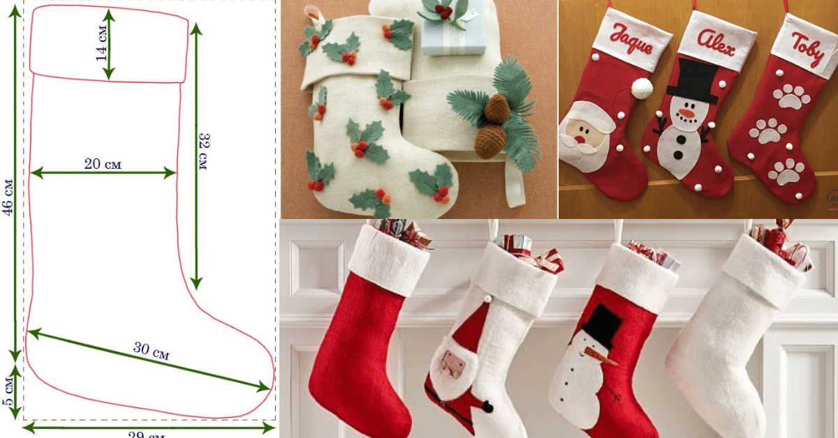Ideias decorar meias de natal