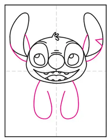 aprenda a desenhar o stitch 5