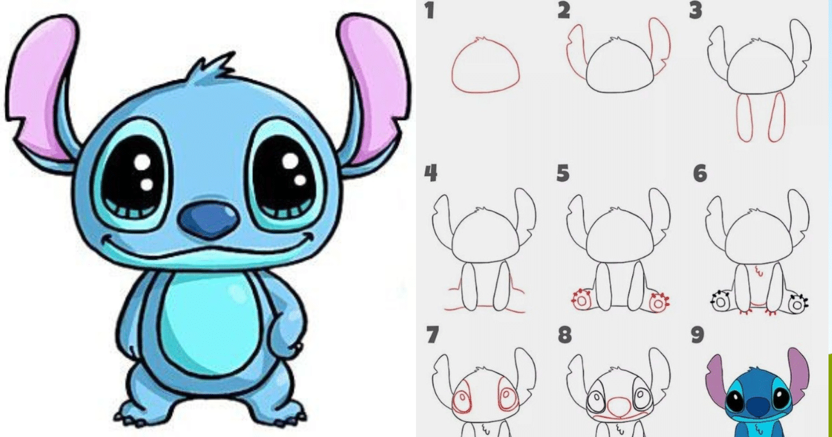 aprenda a desenhar o stitch