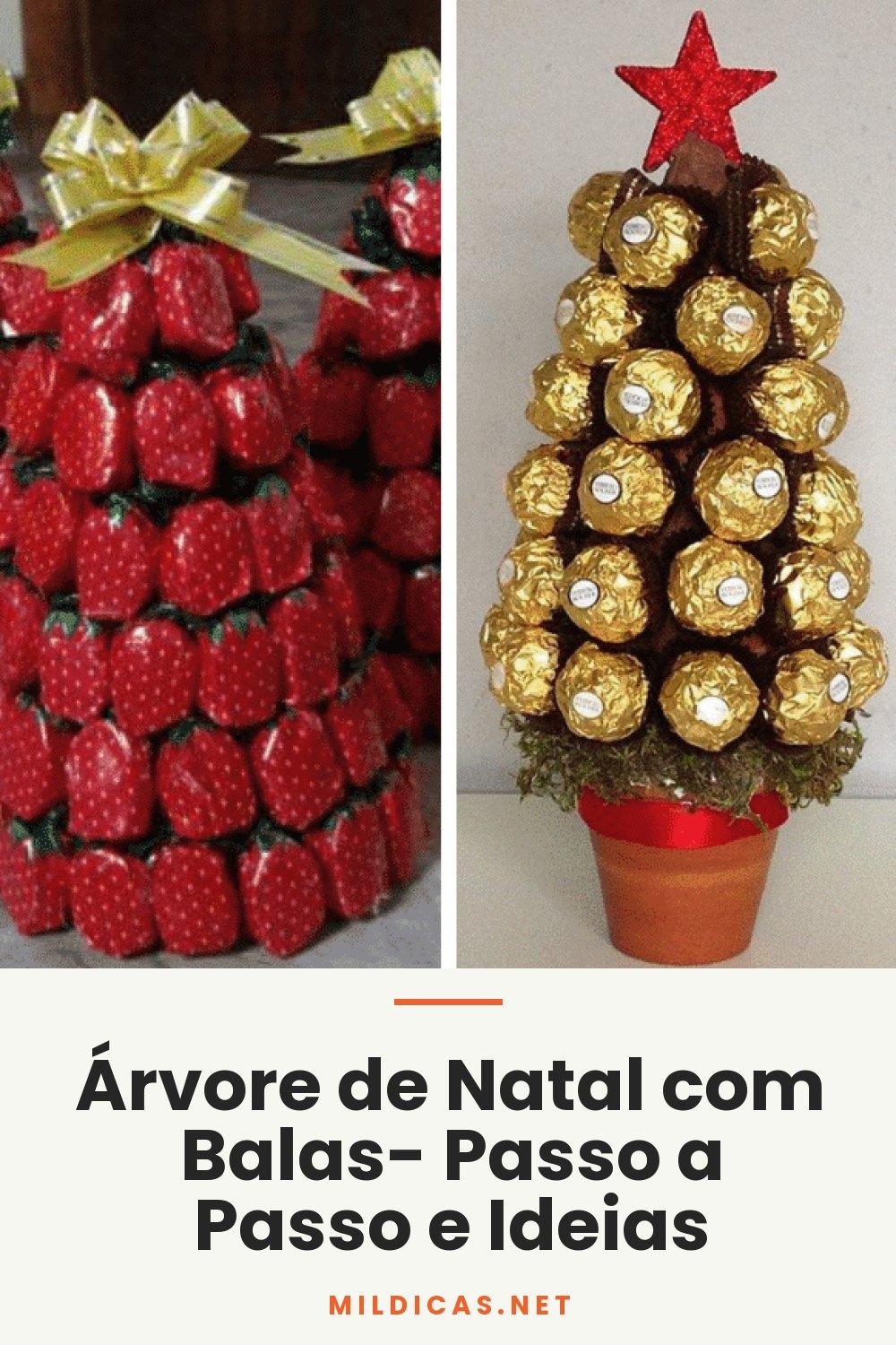 Árvore de Natal com Balas- Passo a Passo e Ideias