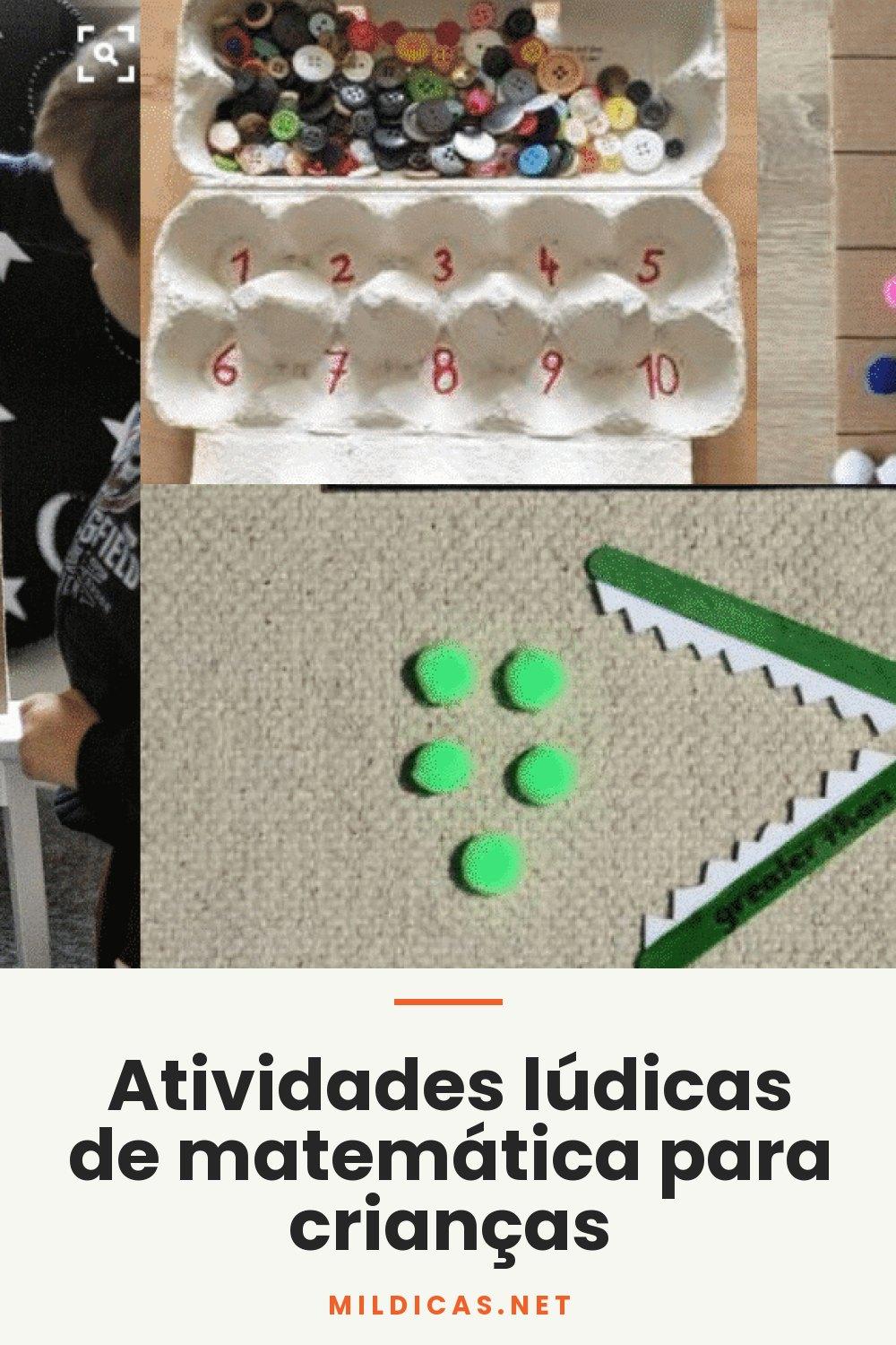 Atividades lúdicas de matemática para crianças