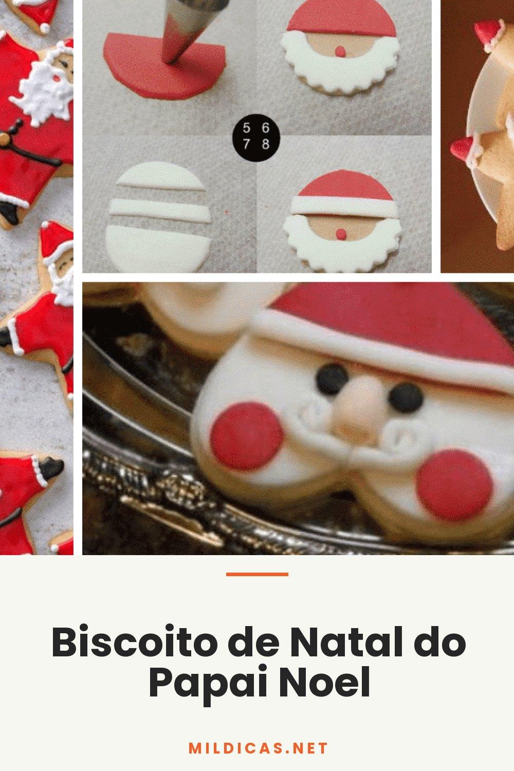 Biscoito de Natal do Papai Noel