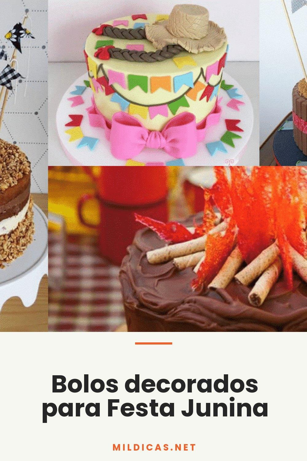 Bolos decorados para Festa Junina