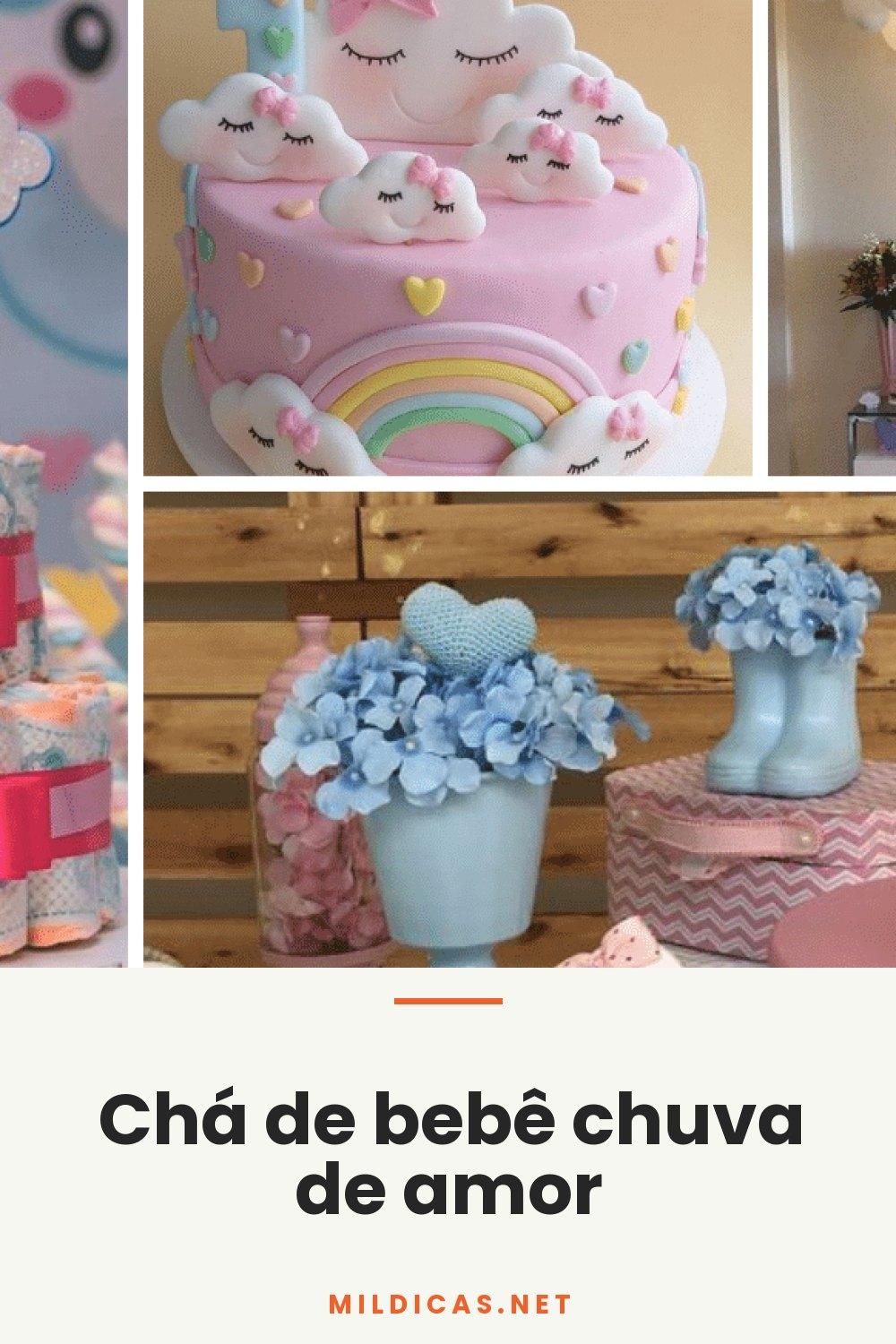 Chá de bebê chuva de amor