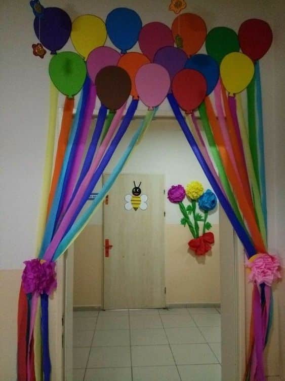 decoracao com papel para dia das criancas 7