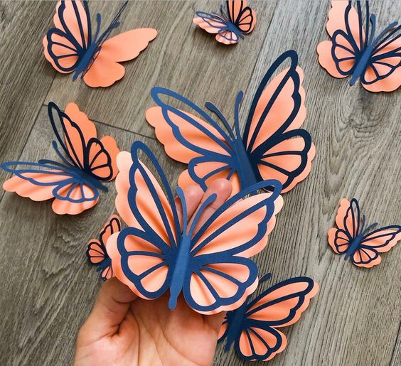 decoracao de festas com borboletas de papel 3
