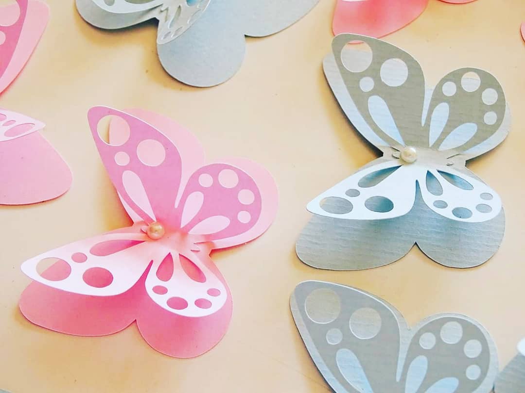 decoracao de festas com borboletas de papel 8