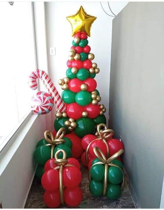 decoracao de natal com baloes 4