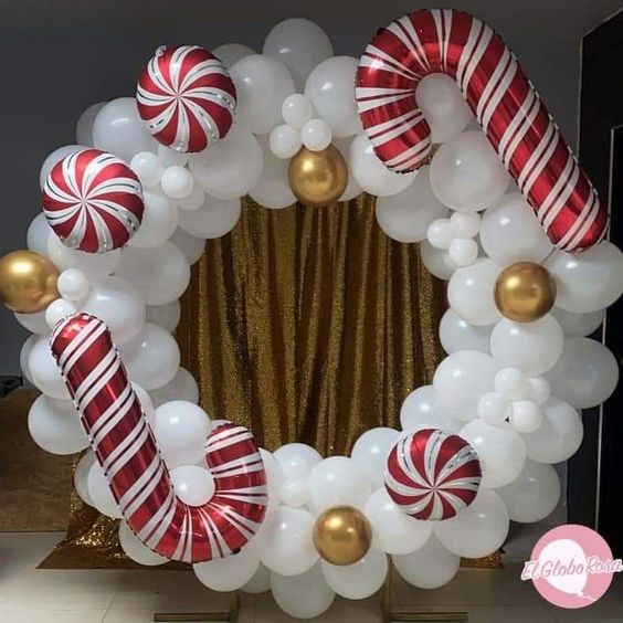 decoracao de natal com baloes