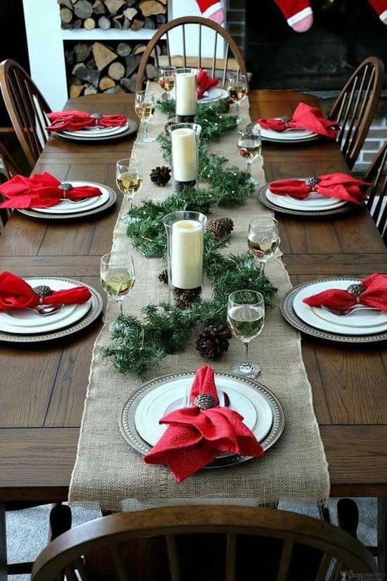 decoracao mesa natal