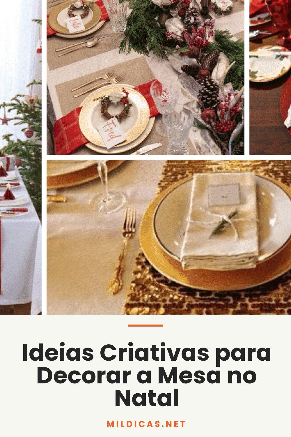 Ideias Criativas para Decorar a Mesa no Natal