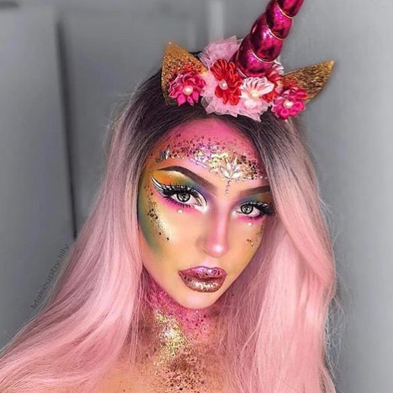 fantasia unicornio carnaval maquiagem 2