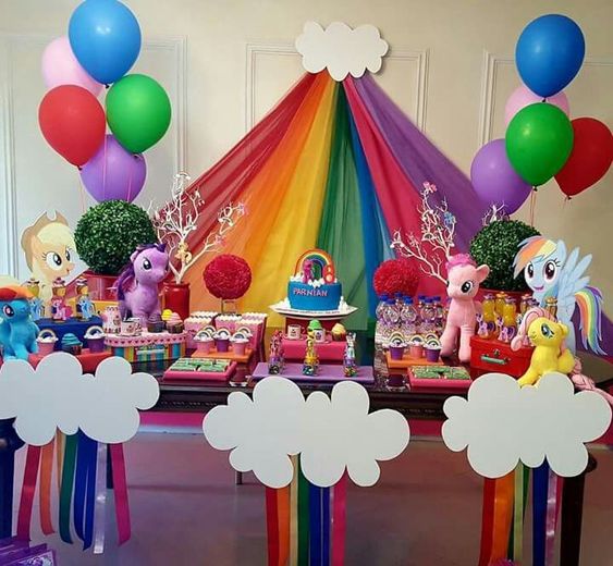 festa arco iris painel