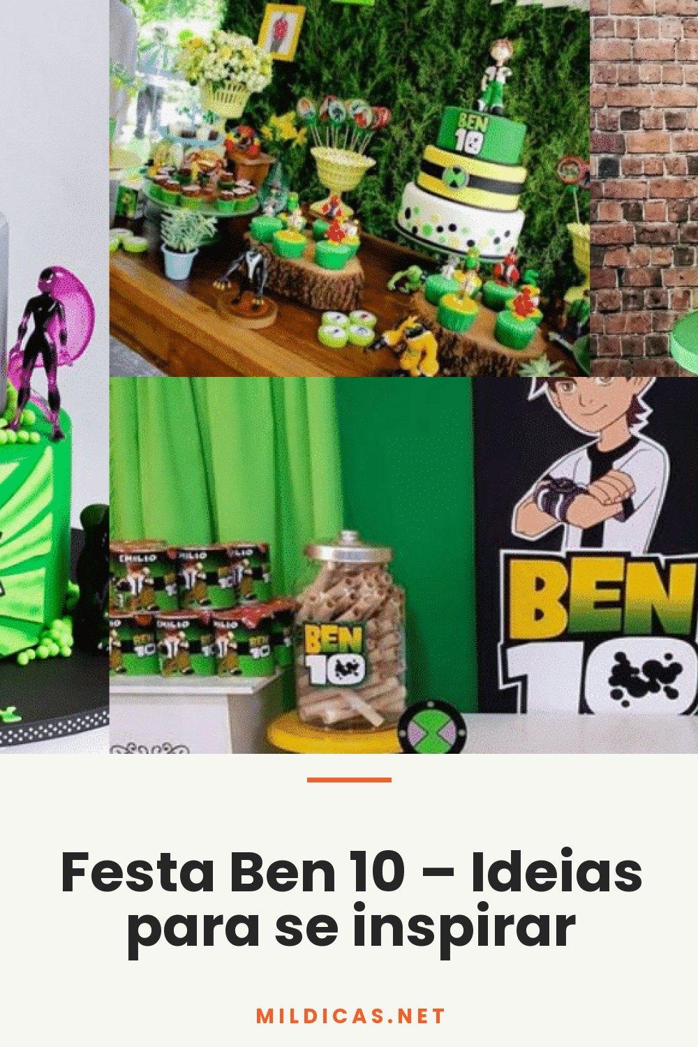 Festa Ben 10 – Ideias para se inspirar