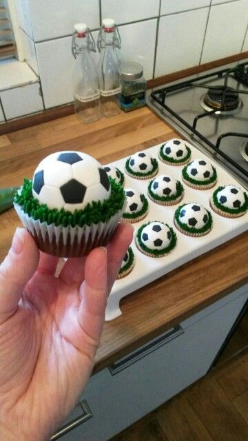 festa futebol ideias cupcakes