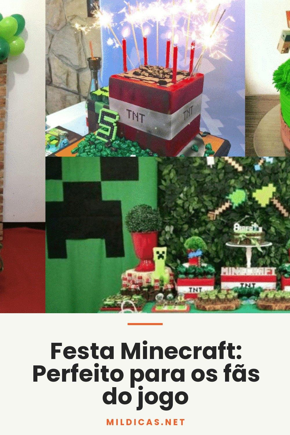 Festa Minecraft: Perfeito para os fãs do jogo