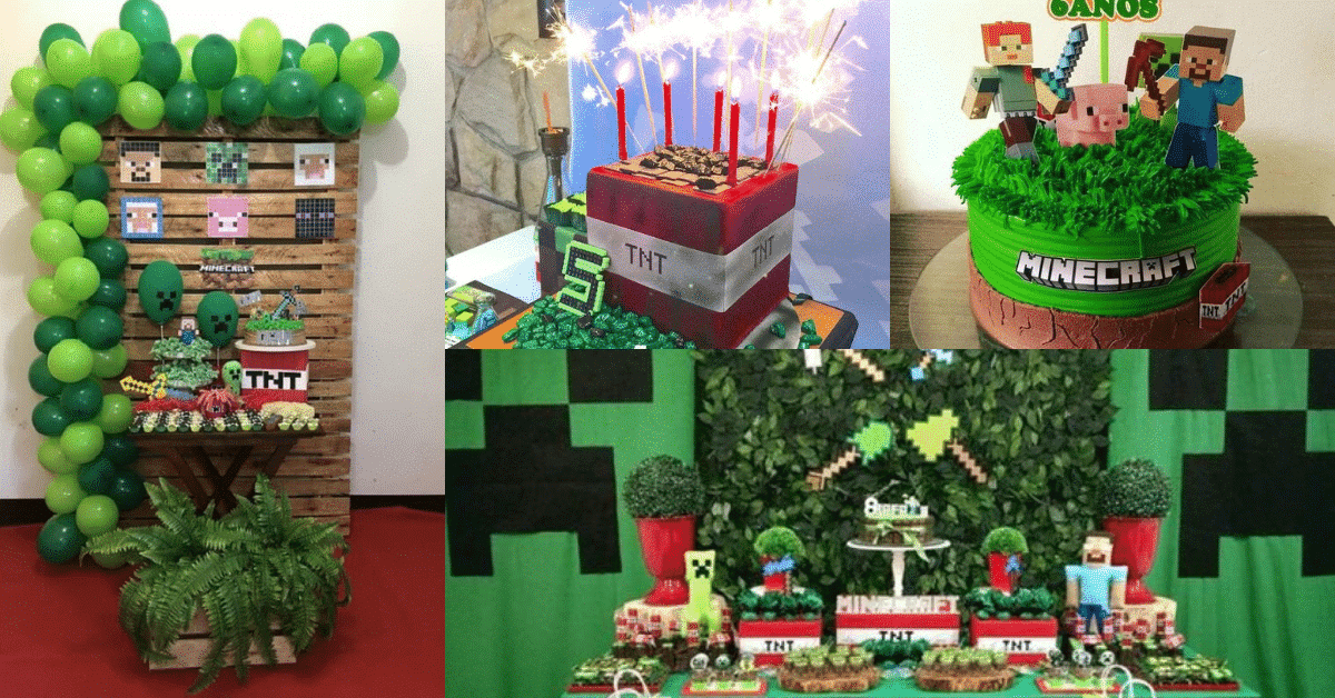 Aprenda a fazer bolo Minecraft para um aniversário temático perfeito