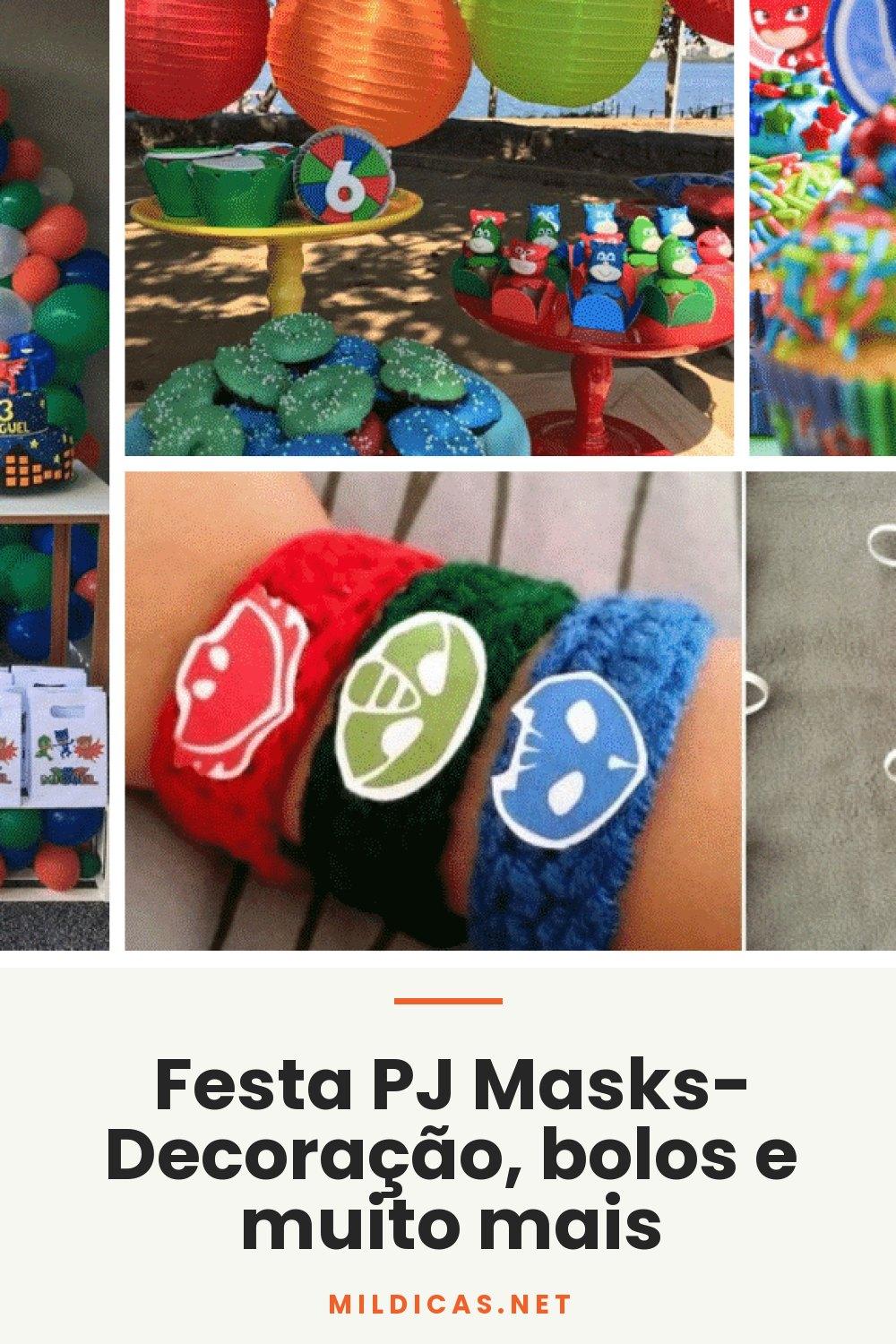 Festa PJ Masks- Decoração, bolos e muito mais