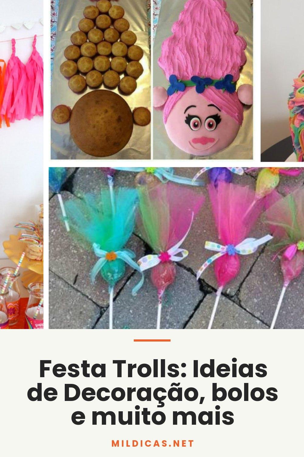 Festa Trolls: Ideias de Decoração, bolos e muito mais