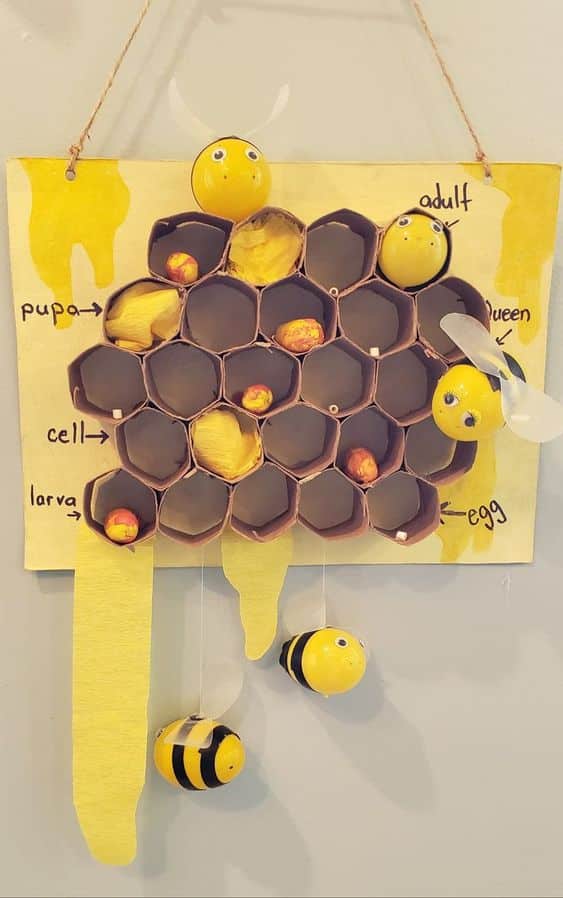 ideias abelhas para fazer com os mais pequenos