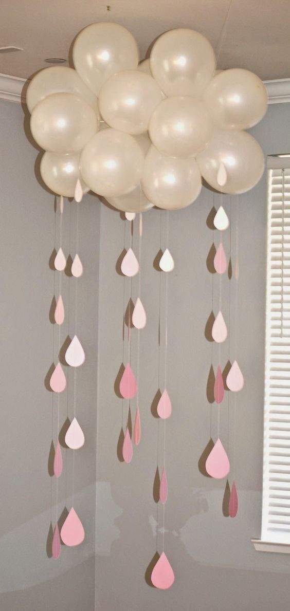 ideias criativas cha bebe decoracao baloes