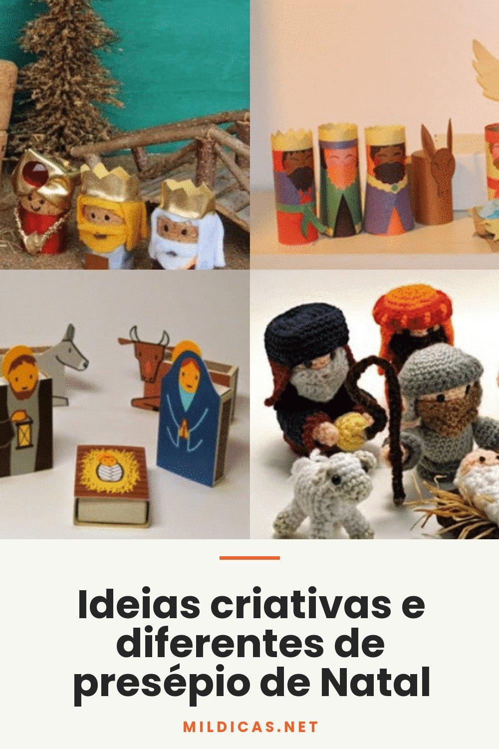 Ideias criativas e diferentes de presépio de Natal