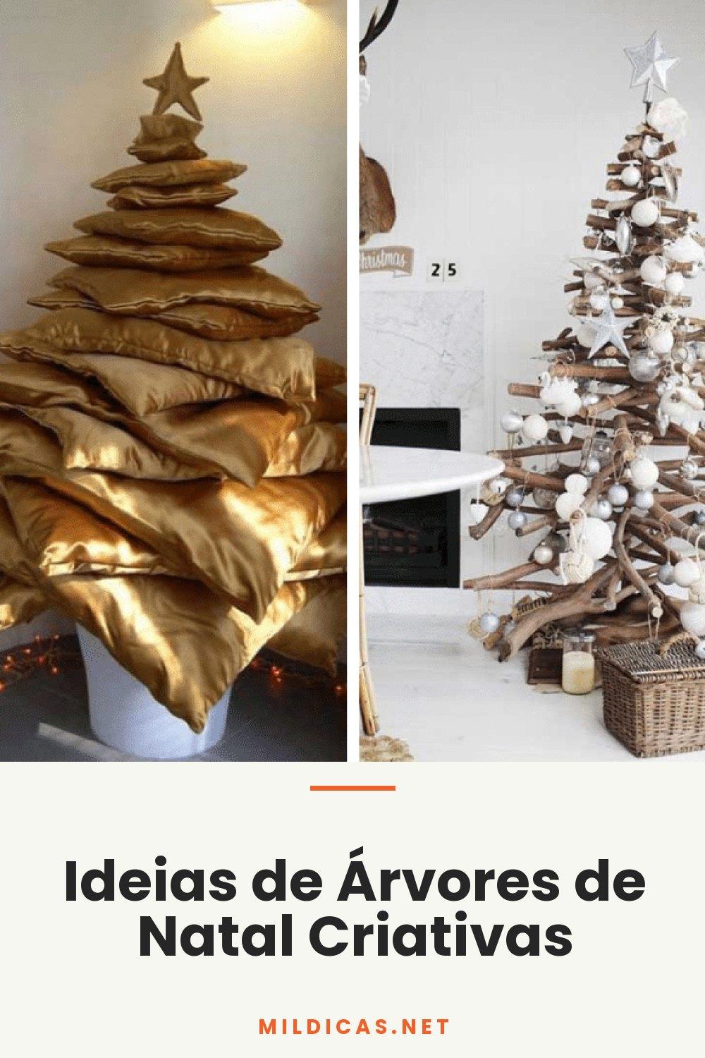 Ideias de Árvores de Natal Criativas