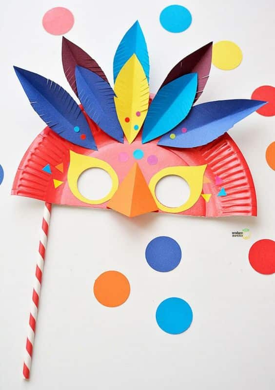ideias de mascaras carnaval infantil 1
