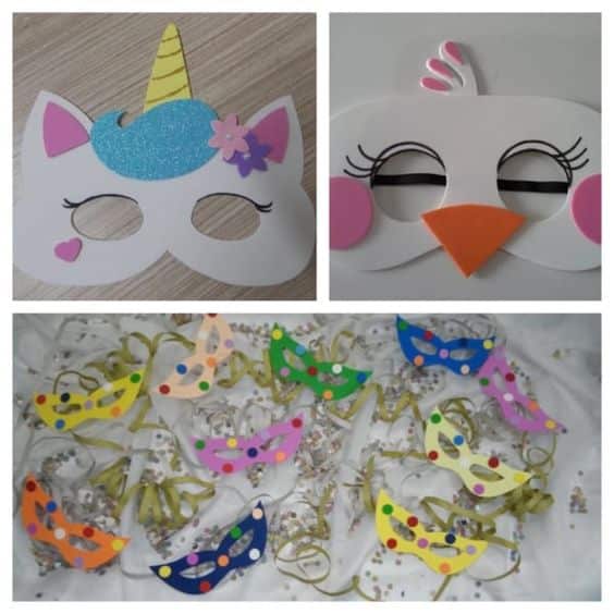ideias de mascaras carnaval infantil 2