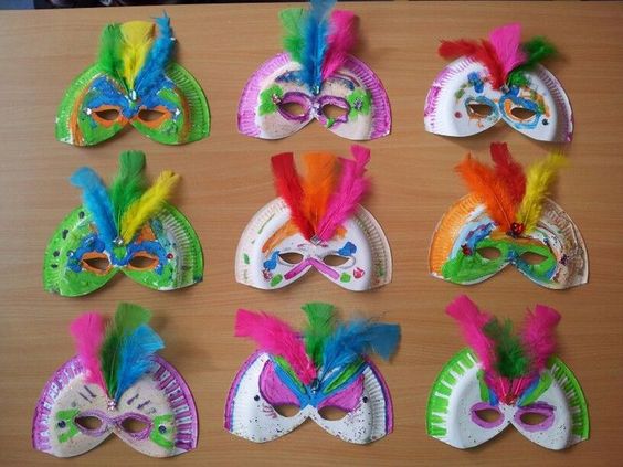 ideias de mascaras carnaval material reciclado 2