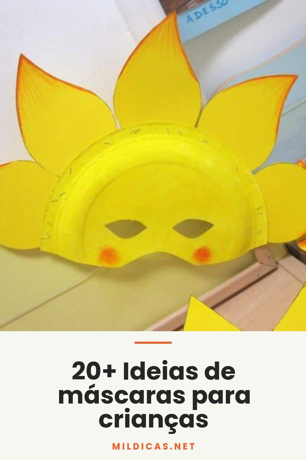 20+ Ideias de máscaras para crianças