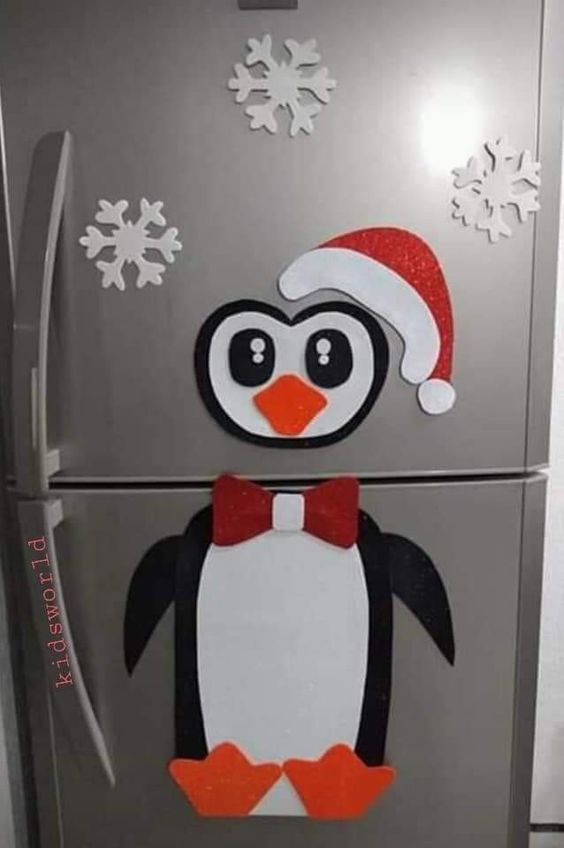 ideias para decorar a porta da geladeira para o natal 3