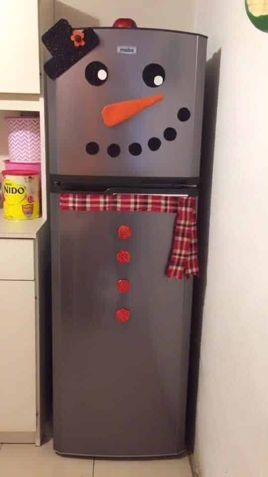 ideias para decorar a porta da geladeira para o natal 4