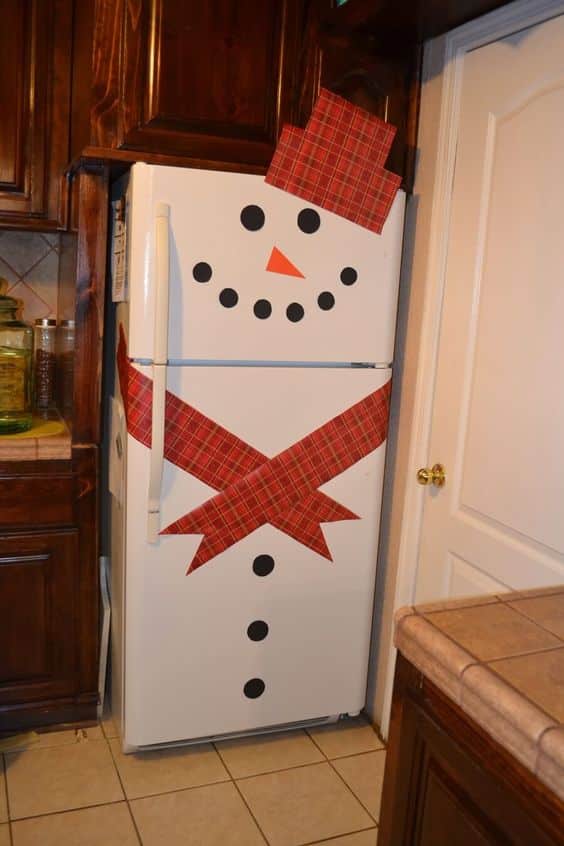 ideias para decorar a porta da geladeira para o natal 6