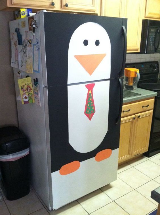 ideias para decorar a porta da geladeira para o natal 8
