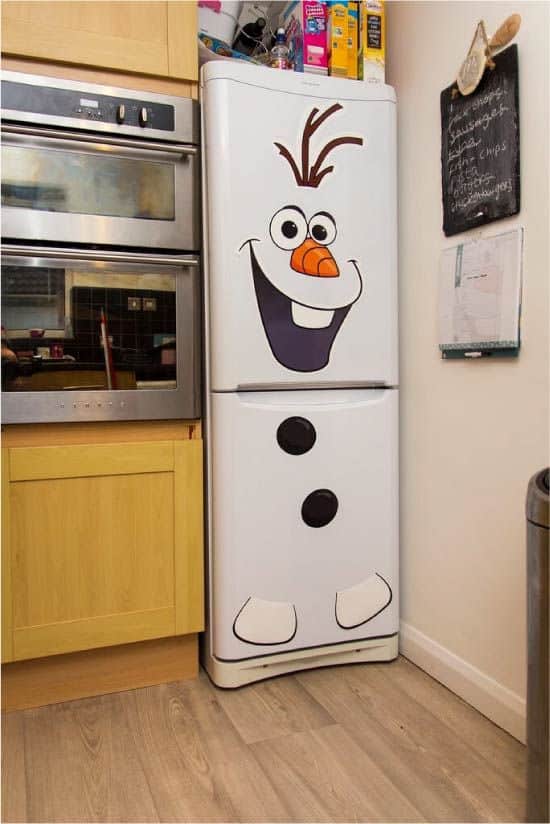 ideias para decorar a porta da geladeira para o natal 9
