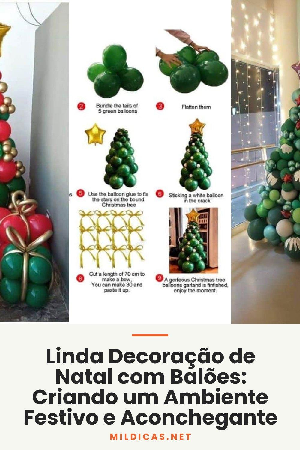 Linda Decoração de Natal com Balões: Criando um Ambiente Festivo e Aconchegante