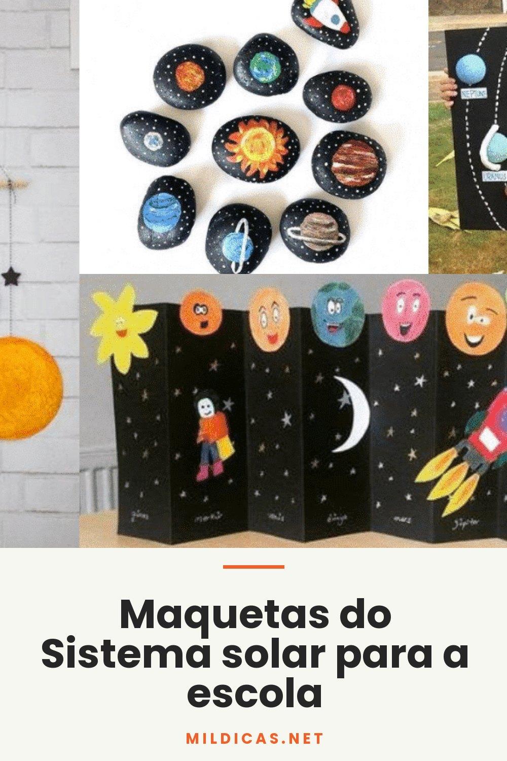 Maquetas do Sistema solar para a escola