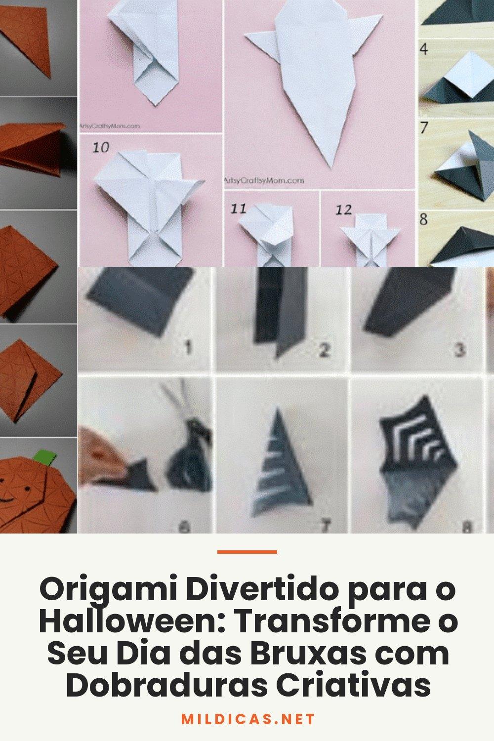 Origami Divertido para o Halloween: Transforme o Seu Dia das Bruxas com Dobraduras Criativas