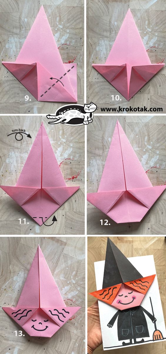 origami divertido para o halloween 3