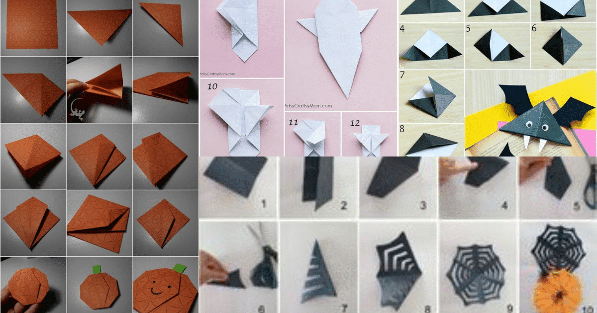 origami divertido para o halloween