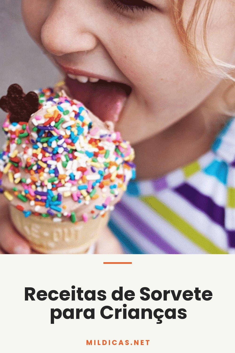 Receitas de Sorvete para Crianças