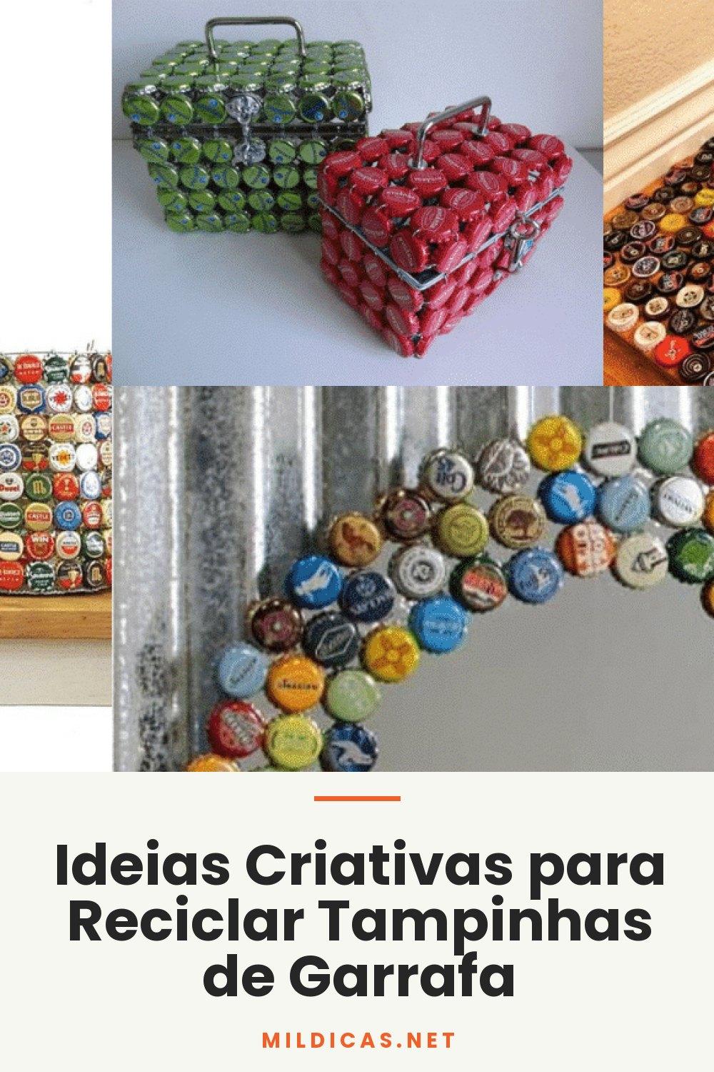 Ideias Criativas para Reciclar Tampinhas de Garrafa