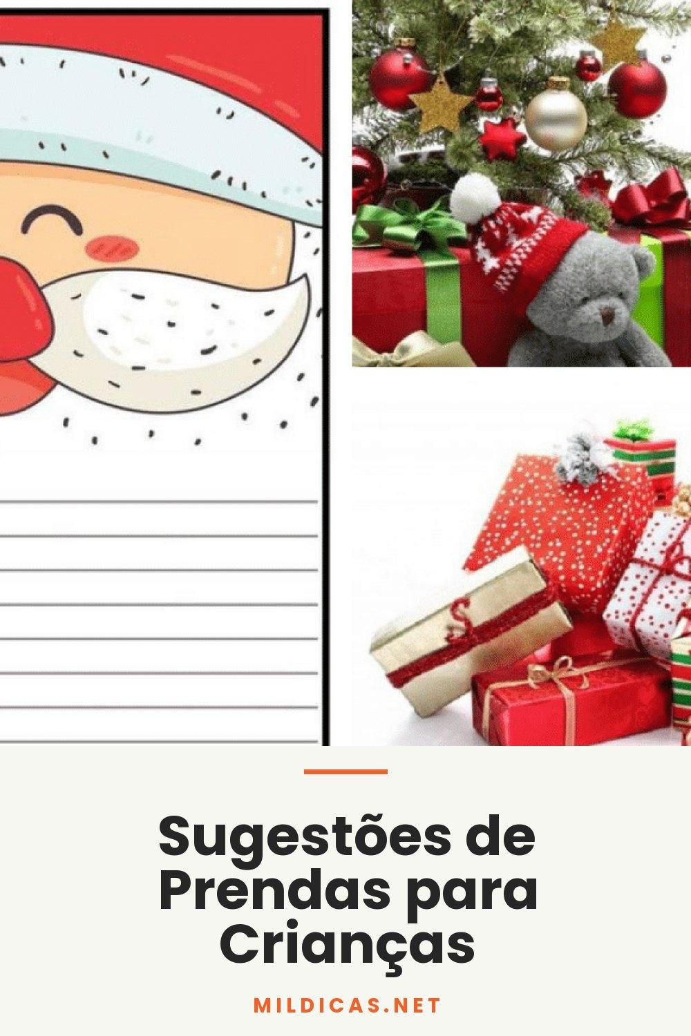 Sugestões de Prendas para Crianças