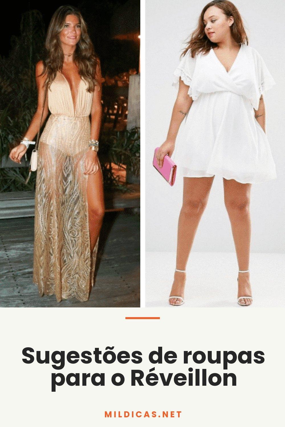 Sugestões de roupas para o Réveillon
